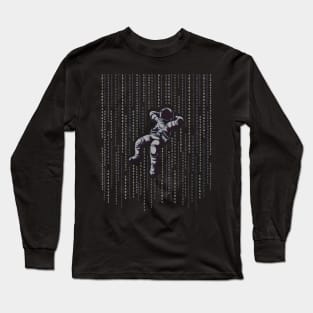 Astronaut in Digital Space Long Sleeve T-Shirt